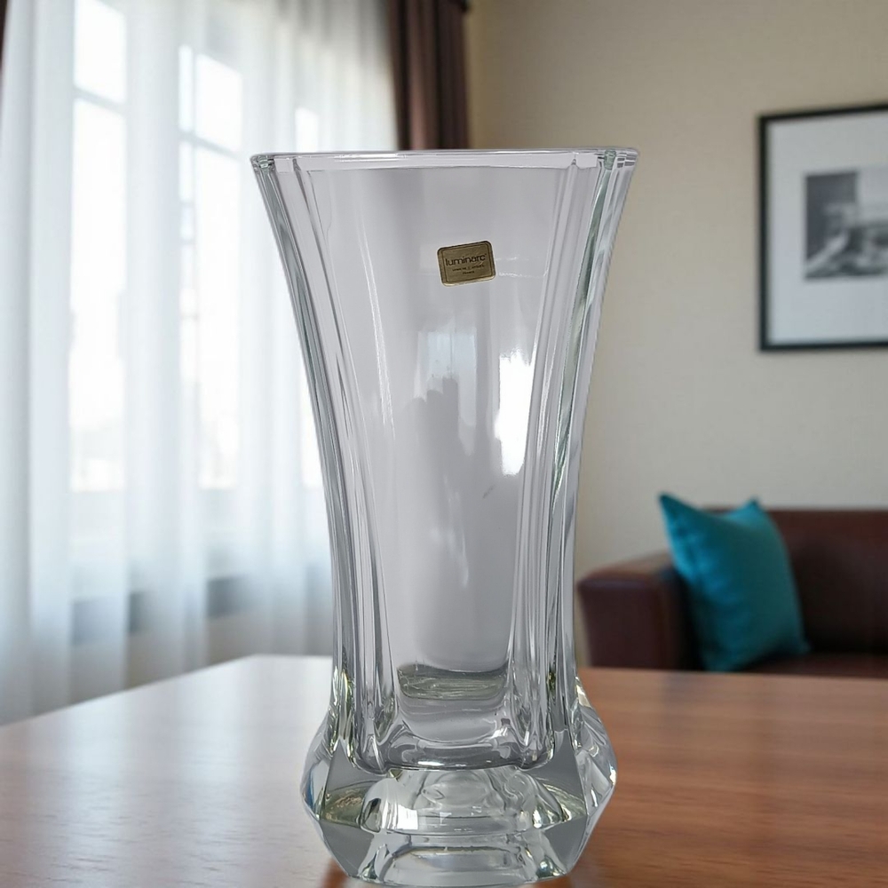Large Vintage Luminarc Glass Vase
